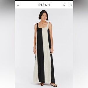 Dissh color block maxi dress size US 6 NWT